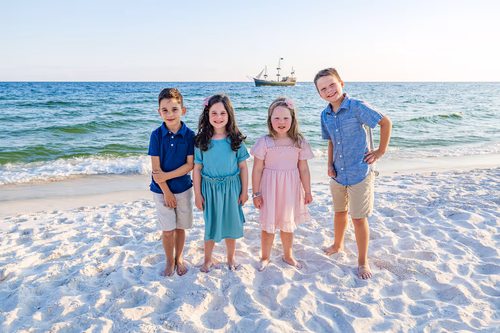 Gulf Coast family beach portrait 8