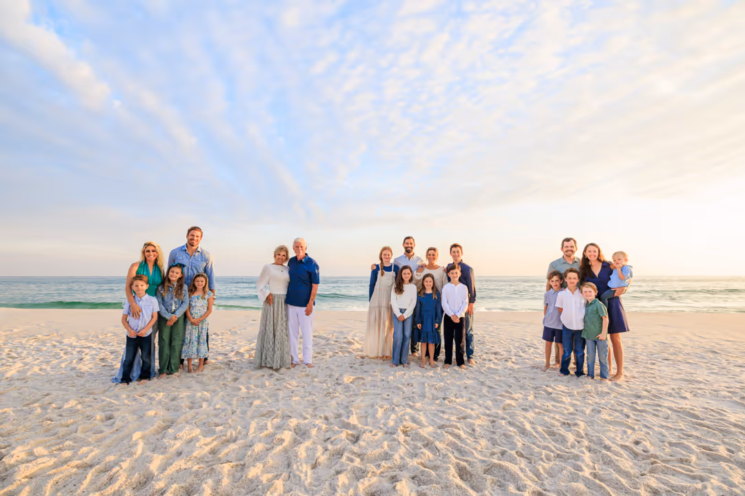 Gulf Coast family beach portrait 12