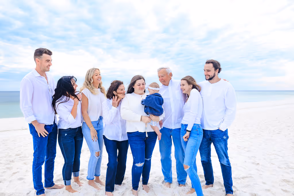 Gulf Coast family beach portrait 22