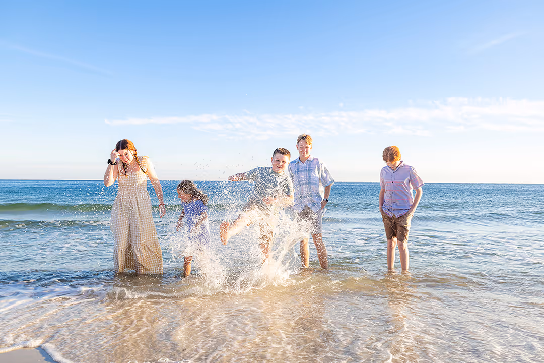 Gulf Coast family beach portrait 26