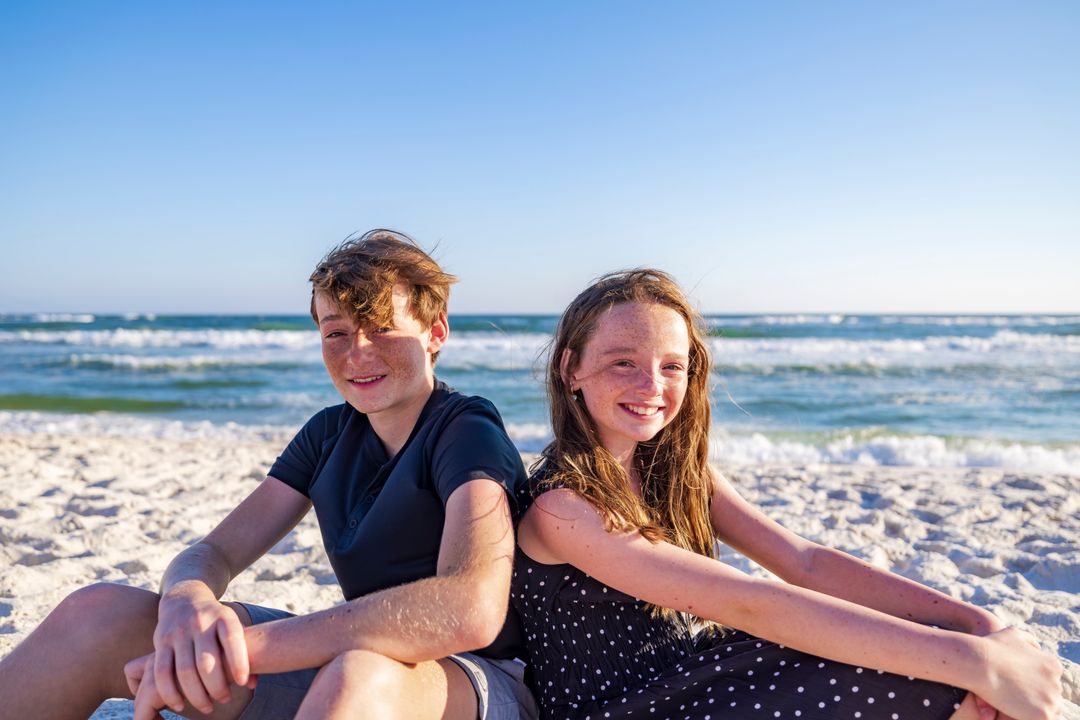 Gulf Coast family beach portrait 30