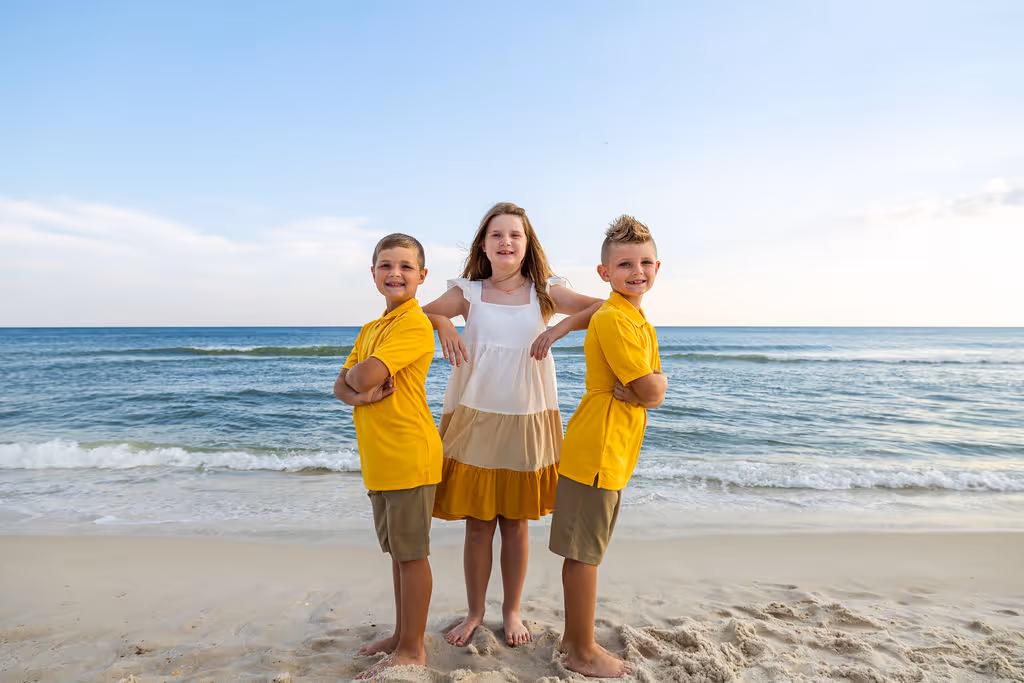 Gulf Coast family beach portrait 42