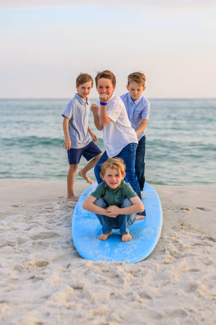 Gulf Coast family beach portrait 50