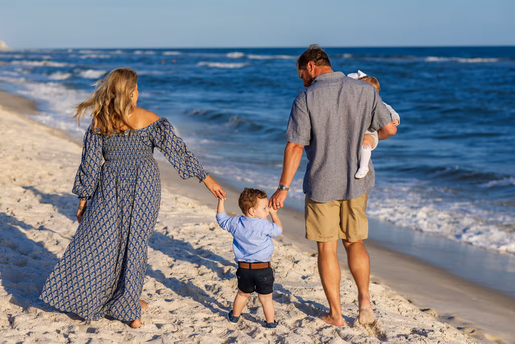 Gulf Coast family beach portrait 62