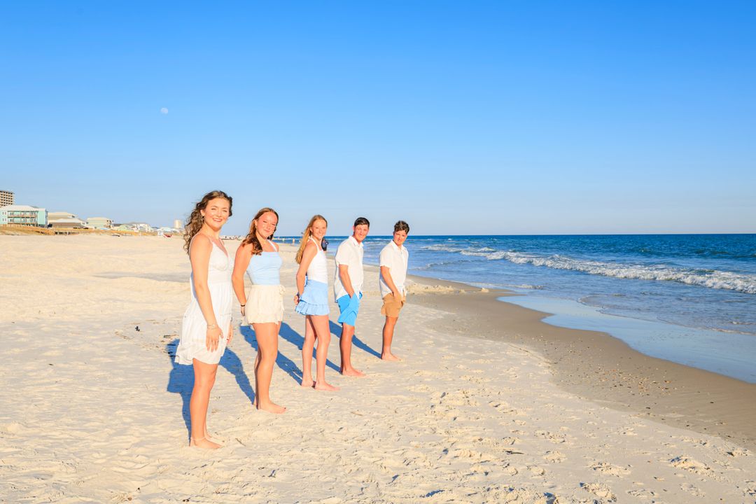 Gulf Coast family beach portrait 74
