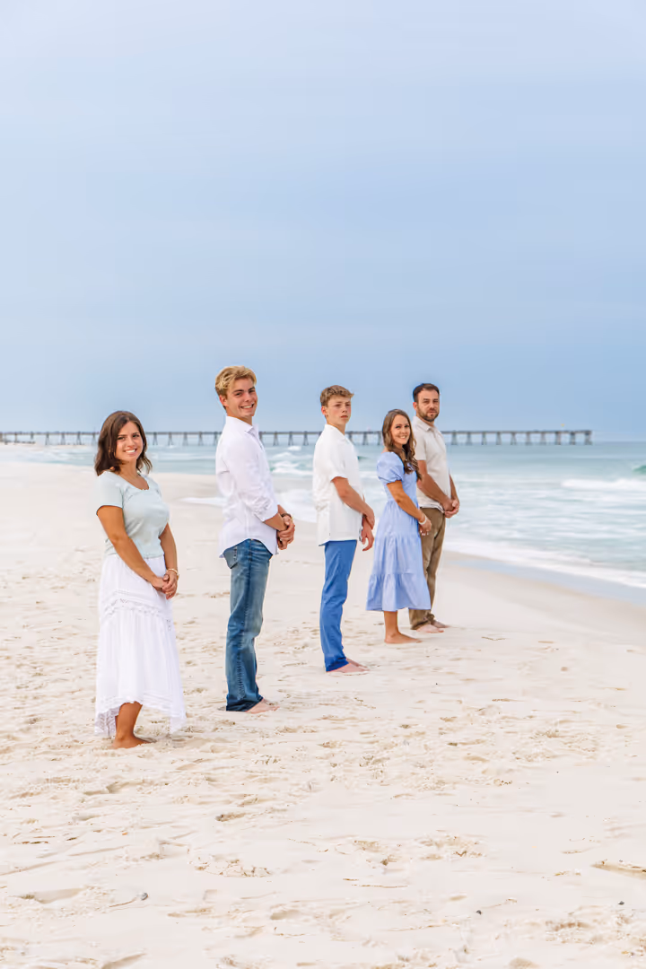 Gulf Coast family beach portrait 87