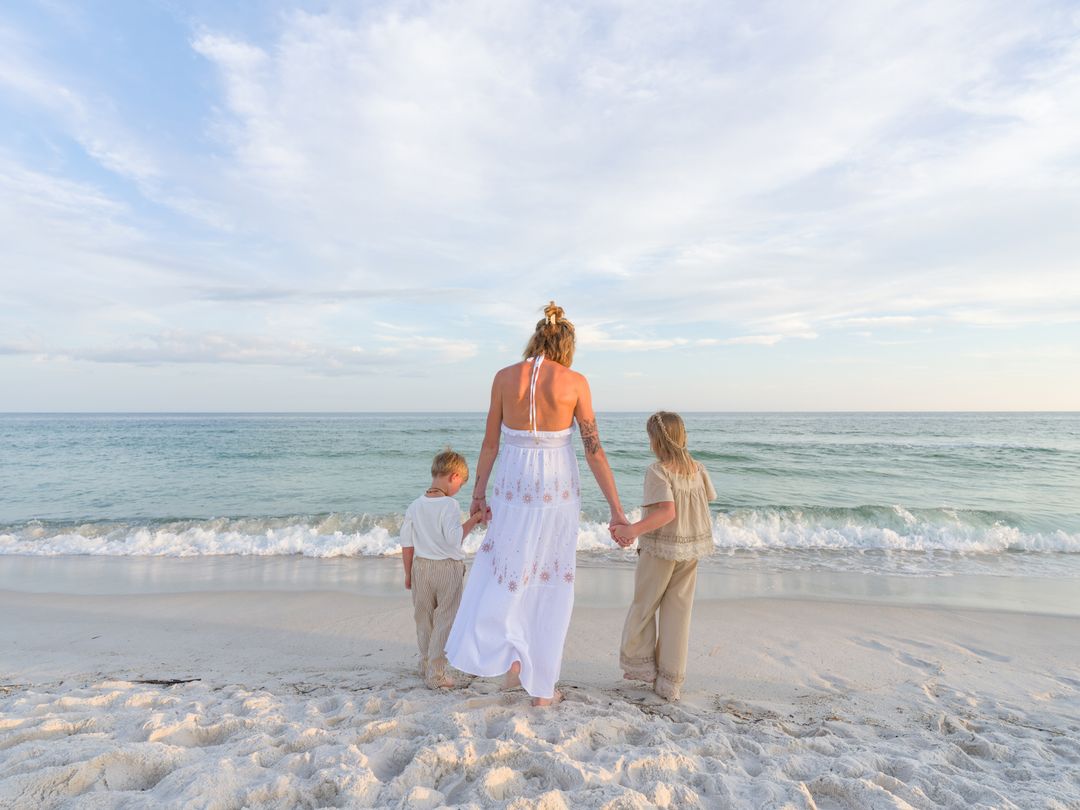 Gulf Coast family beach portrait 100