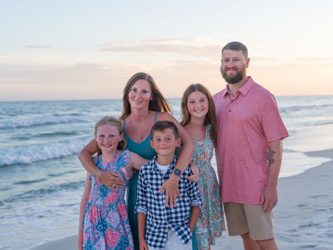 Gulf Coast family beach portrait 102