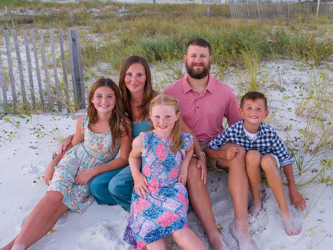 Gulf Coast family beach portrait 104