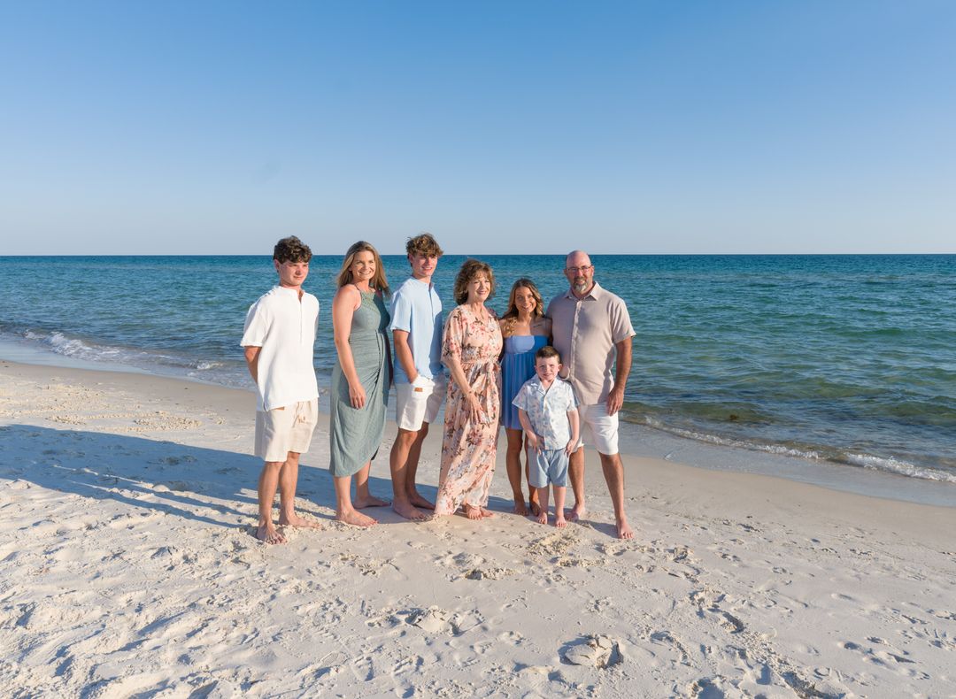 Gulf Coast family beach portrait 107