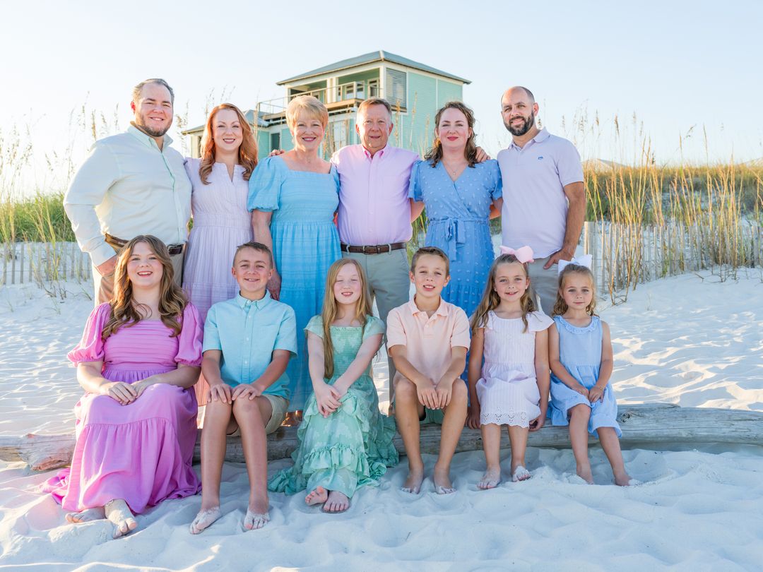 Gulf Coast family beach portrait 116