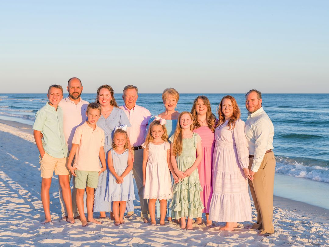 Gulf Coast family beach portrait 120