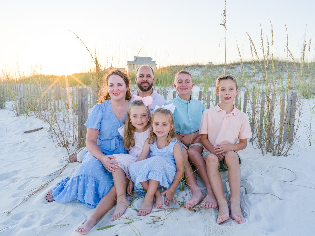 Gulf Coast family beach portrait 123