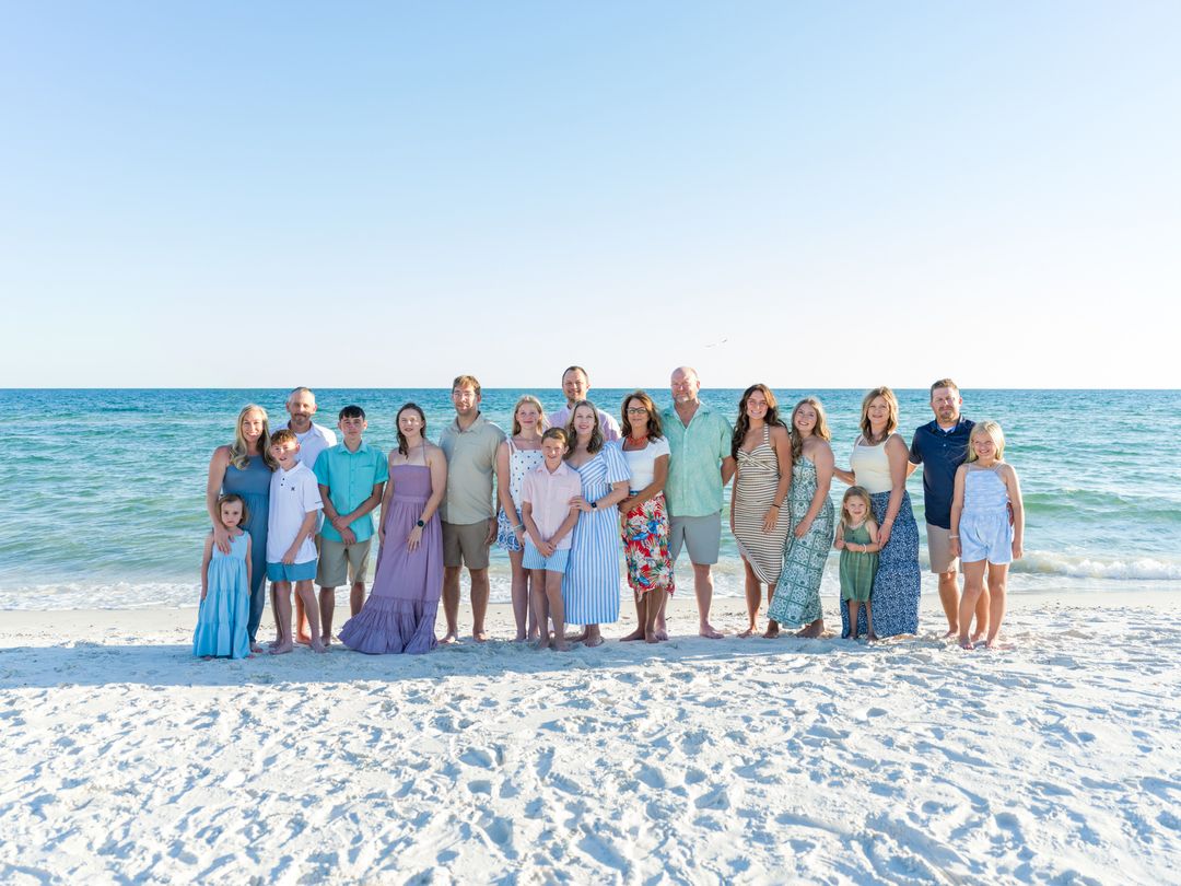 Gulf Coast family beach portrait 124