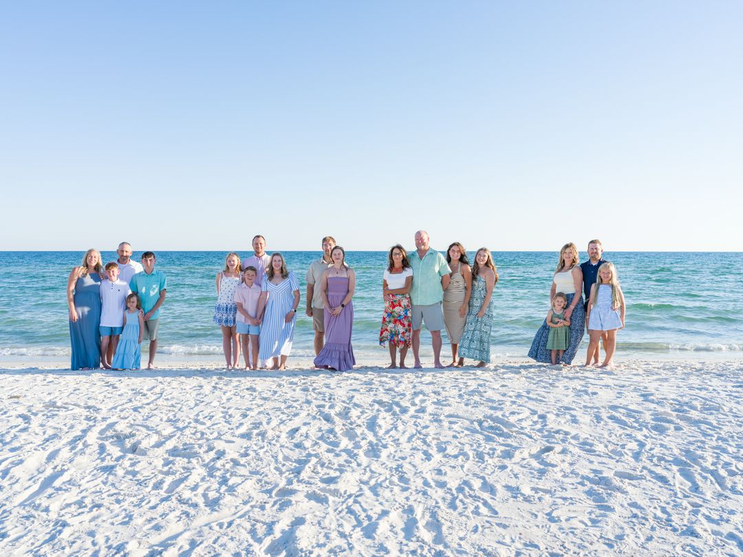 Gulf Coast family beach portrait 125