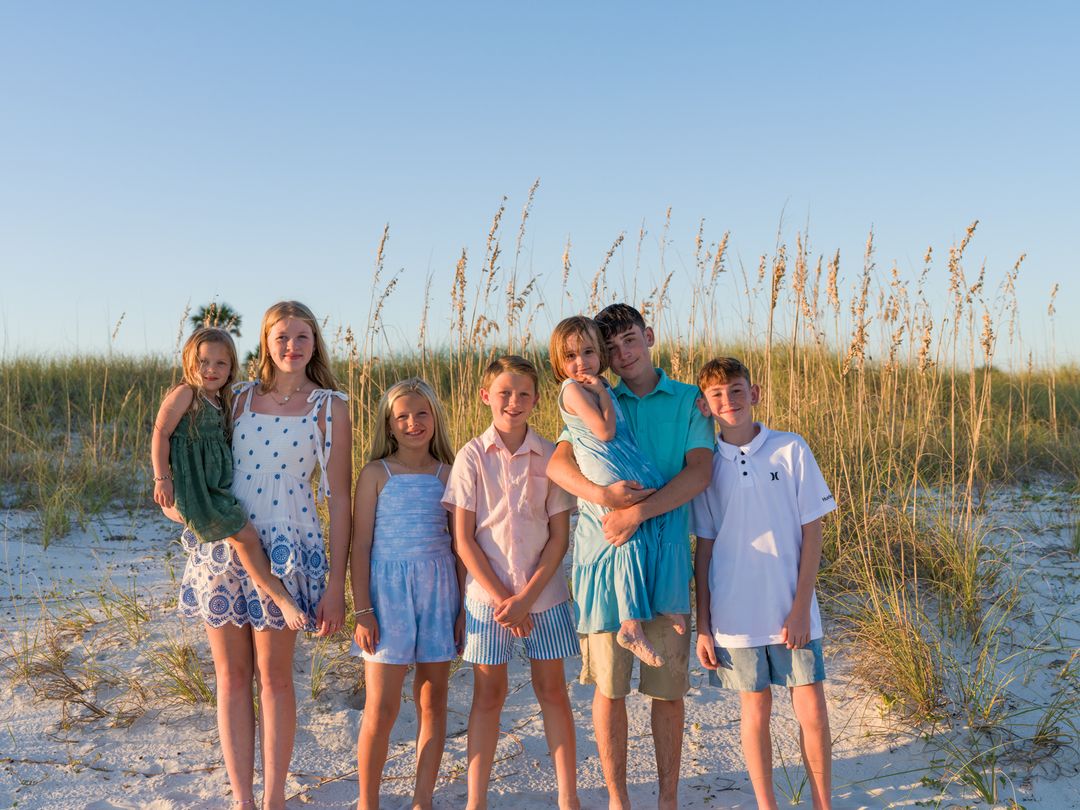 Gulf Coast family beach portrait 127