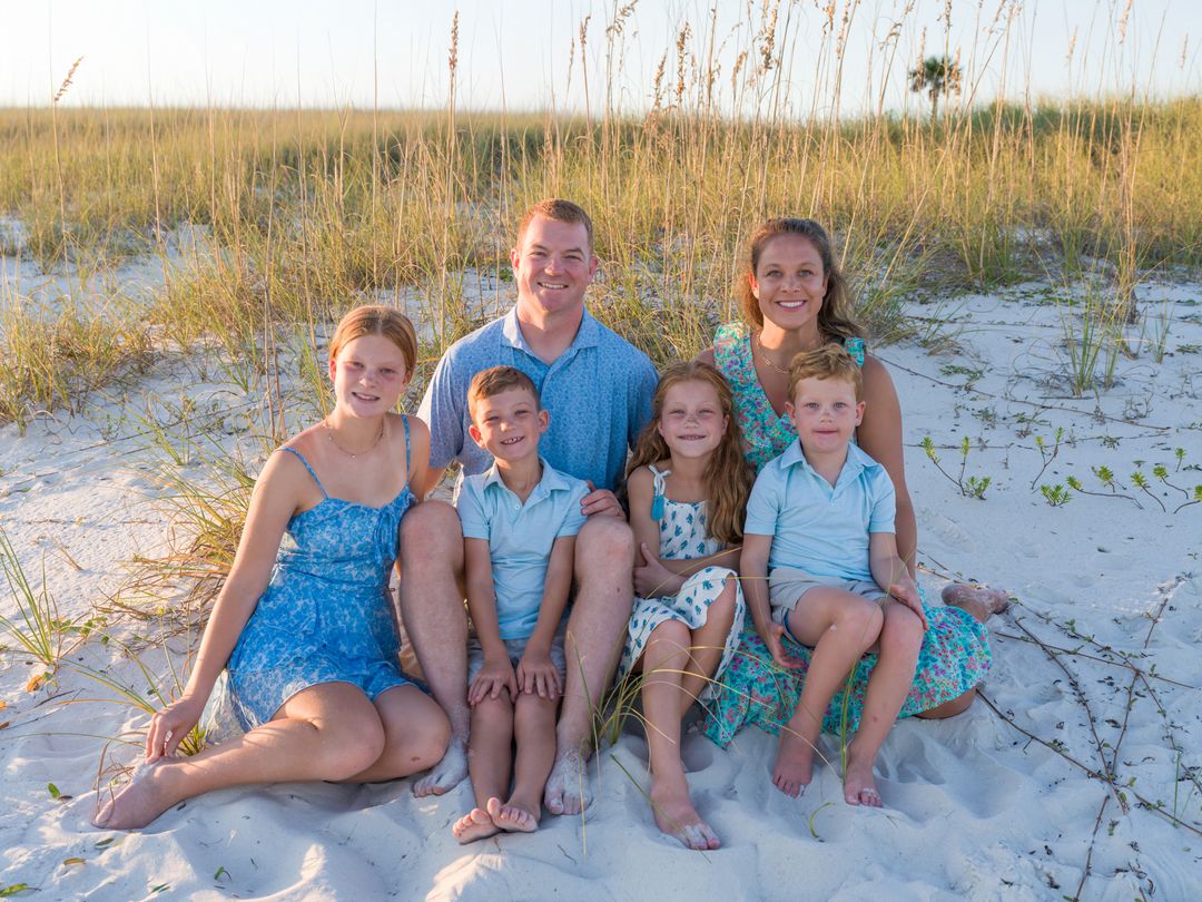 Gulf Coast family beach portrait 133
