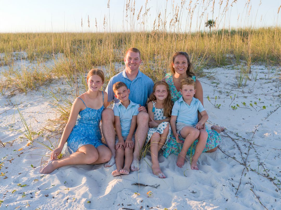 Gulf Coast family beach portrait 134