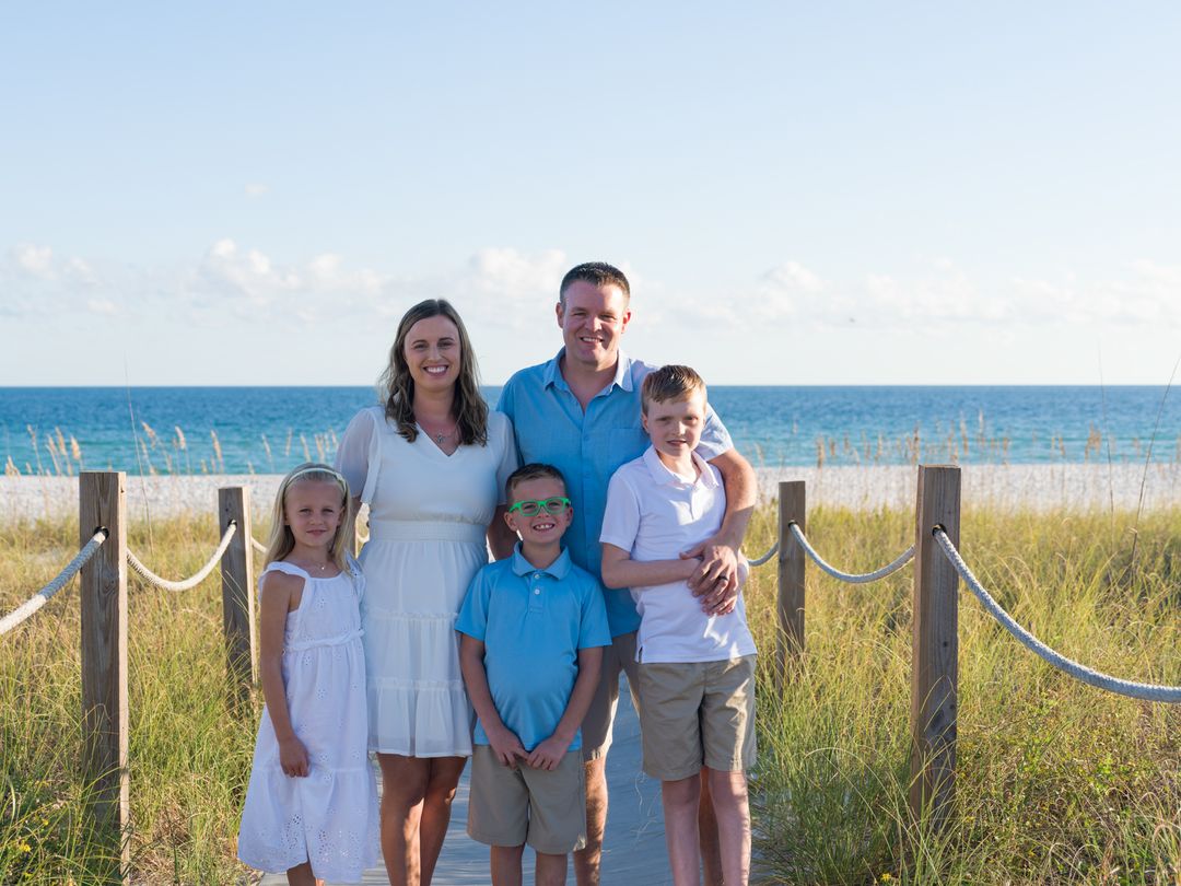 Gulf Coast family beach portrait 135