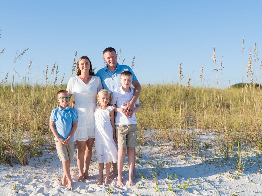 Gulf Coast family beach portrait 136